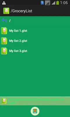 Grocery list android App screenshot 1