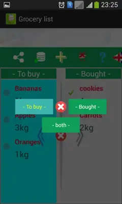 Grocery list android App screenshot 3